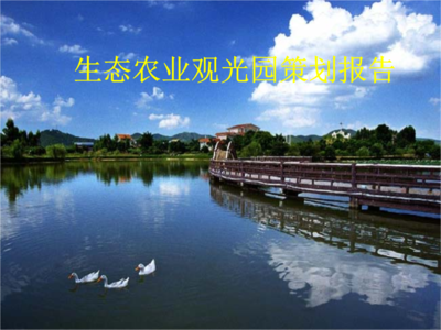 生態(tài)農(nóng)業(yè)觀光園設(shè)計(jì)圖分析與旅游開發(fā)項(xiàng)目策劃咨詢報(bào)告